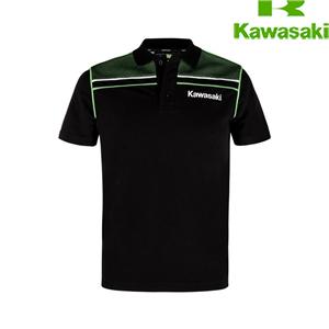 SPORTS POLO SHORT SLEEVES (Black / Lime Green)