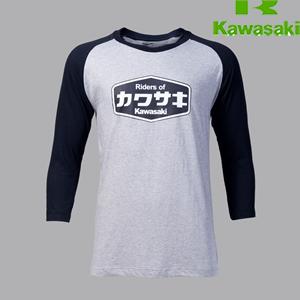 T-SHIRT KAWASAKI BASEBALL GRY