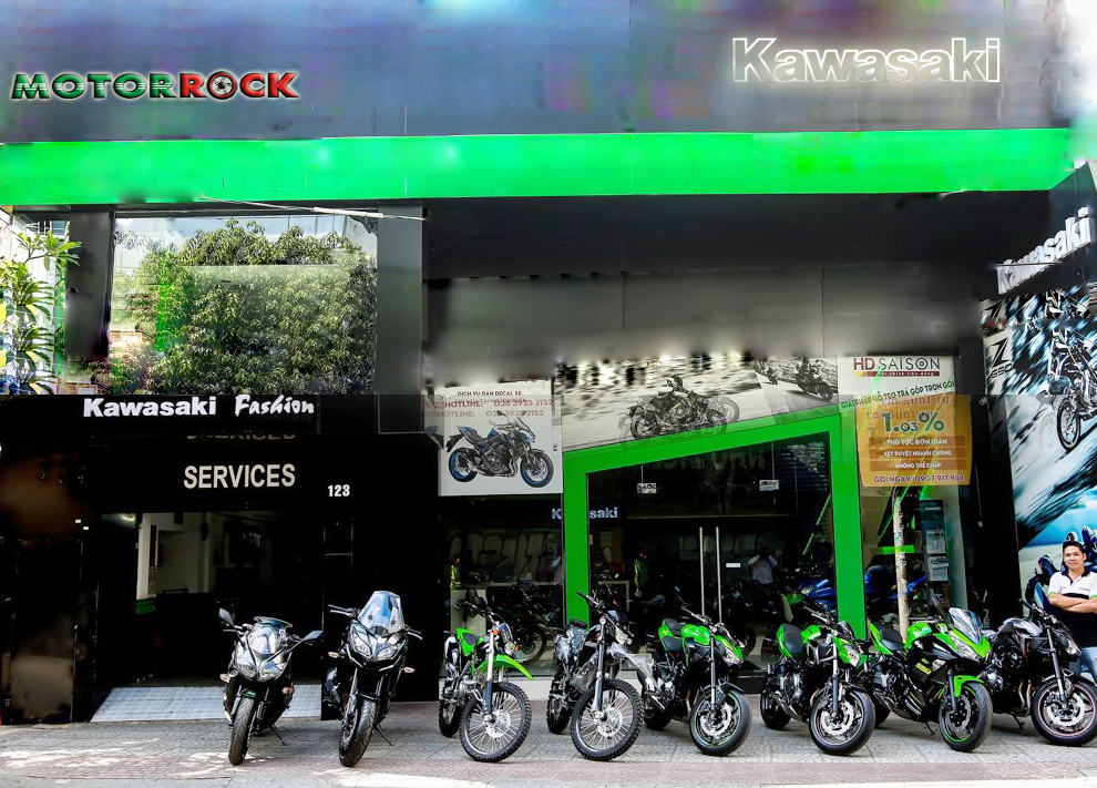 Kawasaki motorrock showroom